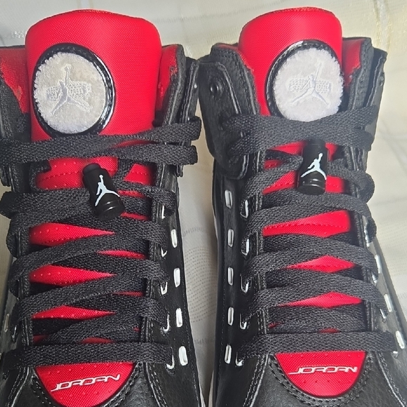 Jordan Ol' School Black & Red High Tops - Picture 3 of 15